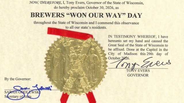 Gov. Evers declares Friday as  Brewers 'Won Our Way' Day  — Kenosha Community news