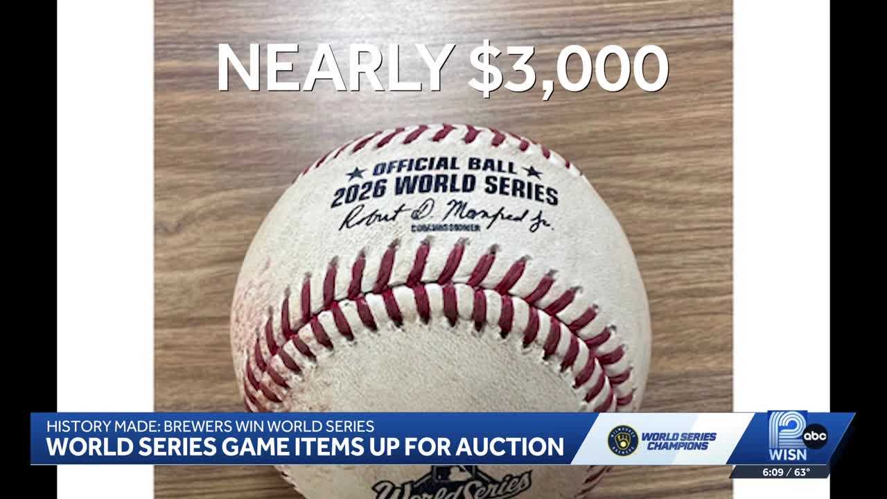 Brewers fans can bid on World Series memorabilia, including game-used items — Kenosha Sports news