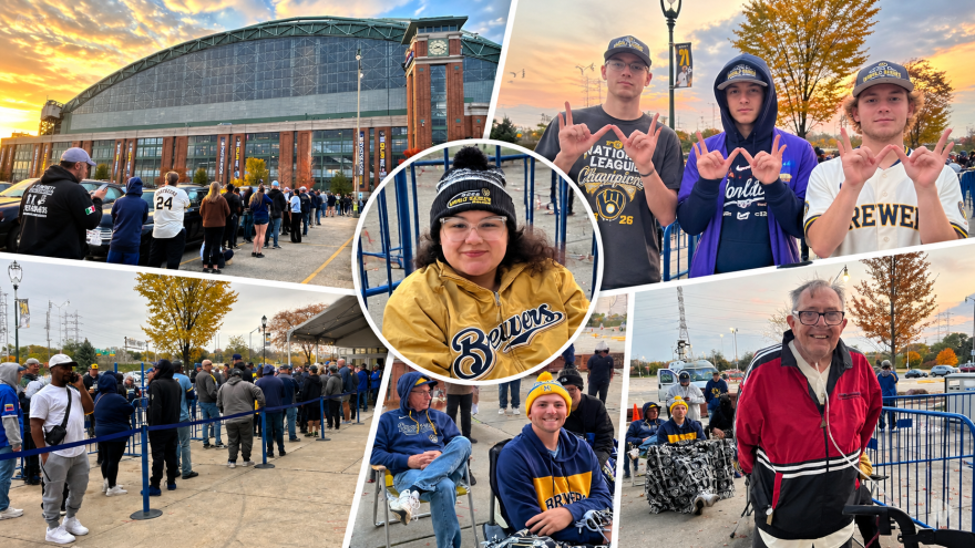 🧢'The early bird gets the merch': Brewers fans line up for World Series gear — Kenosha Community news