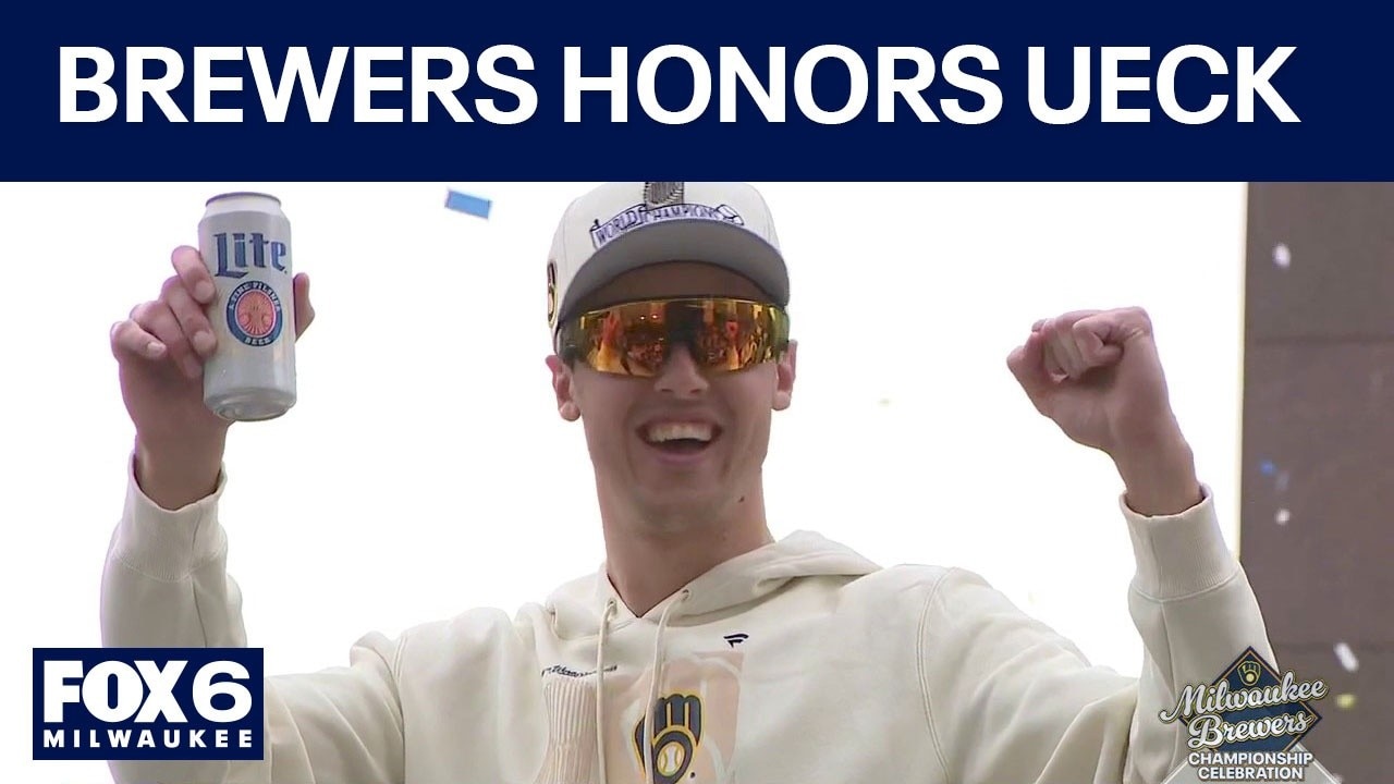 Brewers Championship Parade: Team stops at Uecker mural — Kenosha Arts news